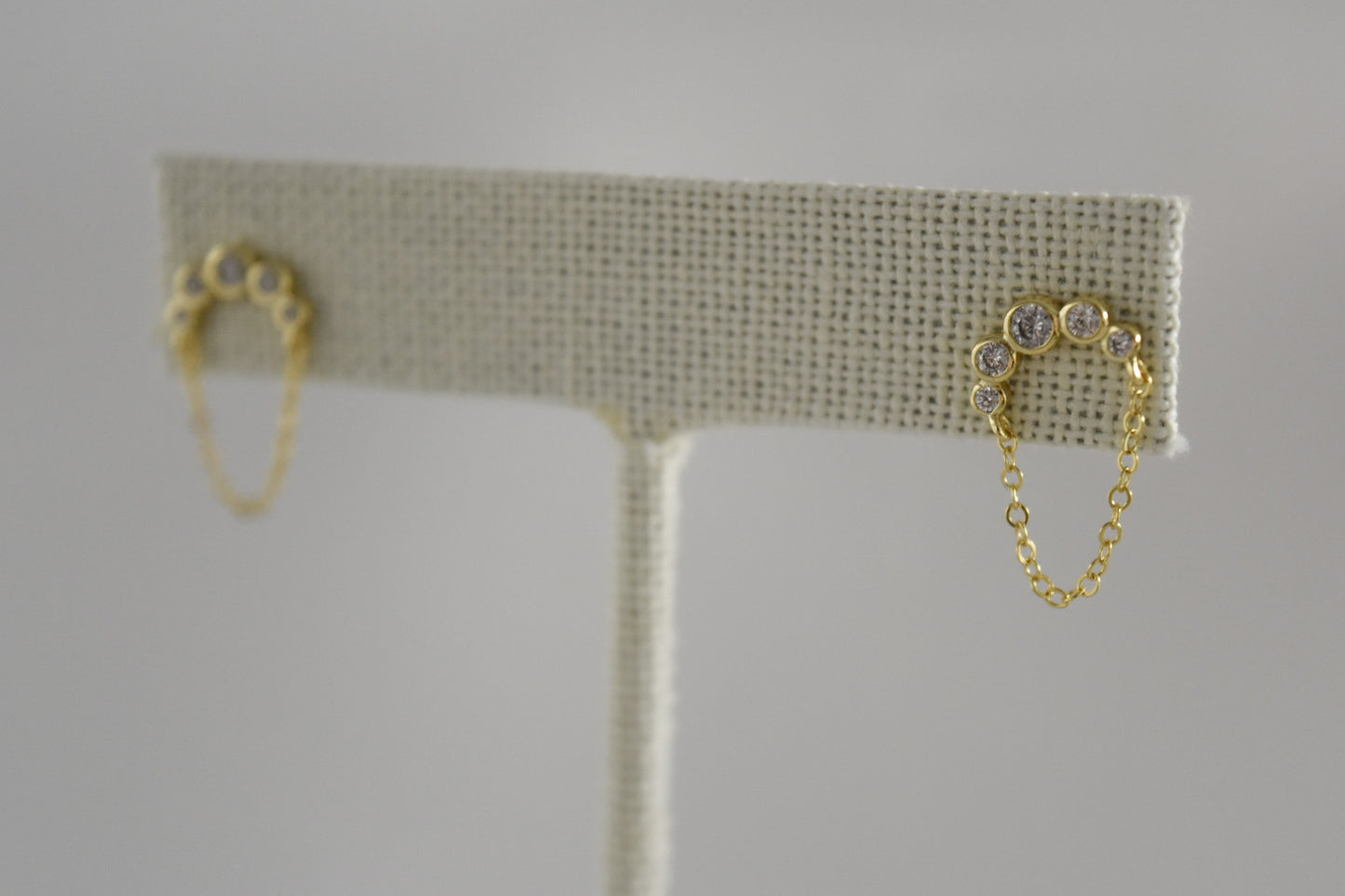Golden Arch Chain Earrings