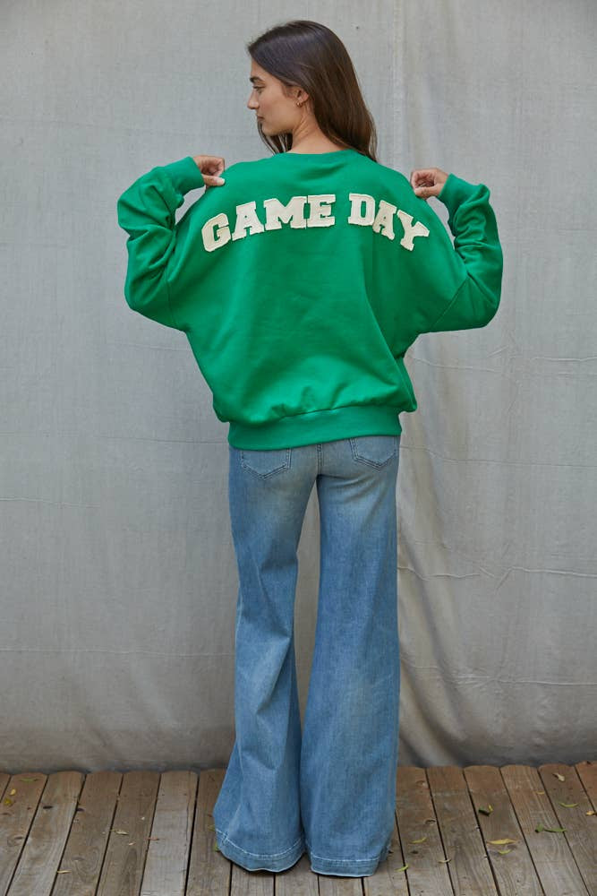Knit Crew 'Game Day' on Back Pullover Top