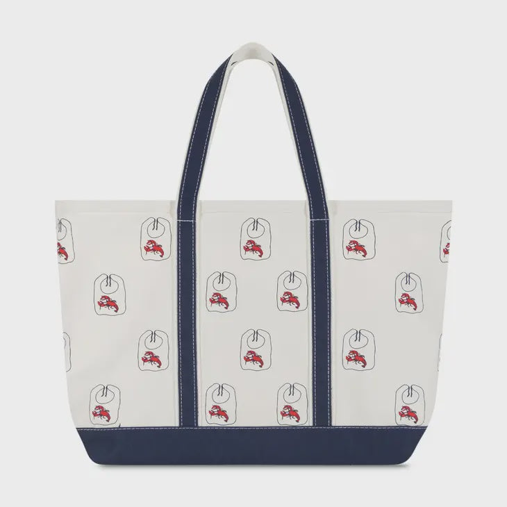 lobster bib canvas bag