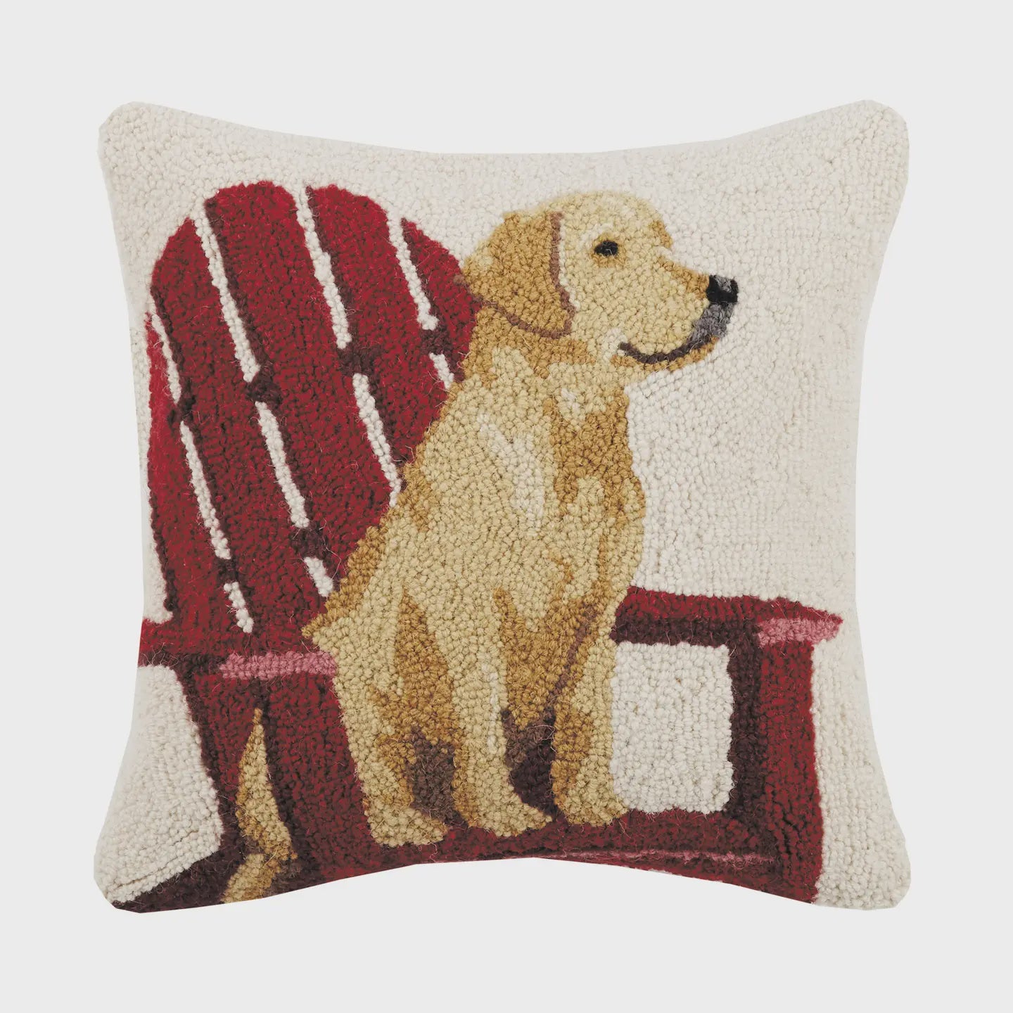 Retriever Dog With Adirondack Pillow