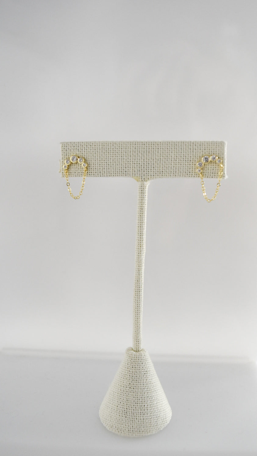 Golden Arch Chain Earrings