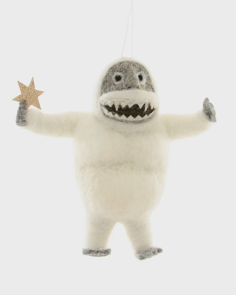 FELTED ABOMINABLE SNOWMAN ORNAMENT