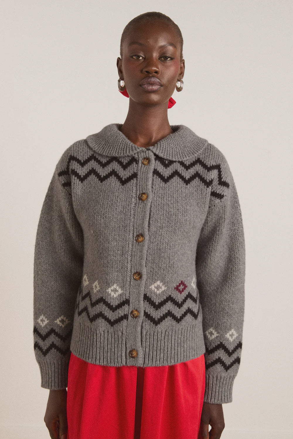 CECILY COLLAR CARDIGAN – Izzi & Lu