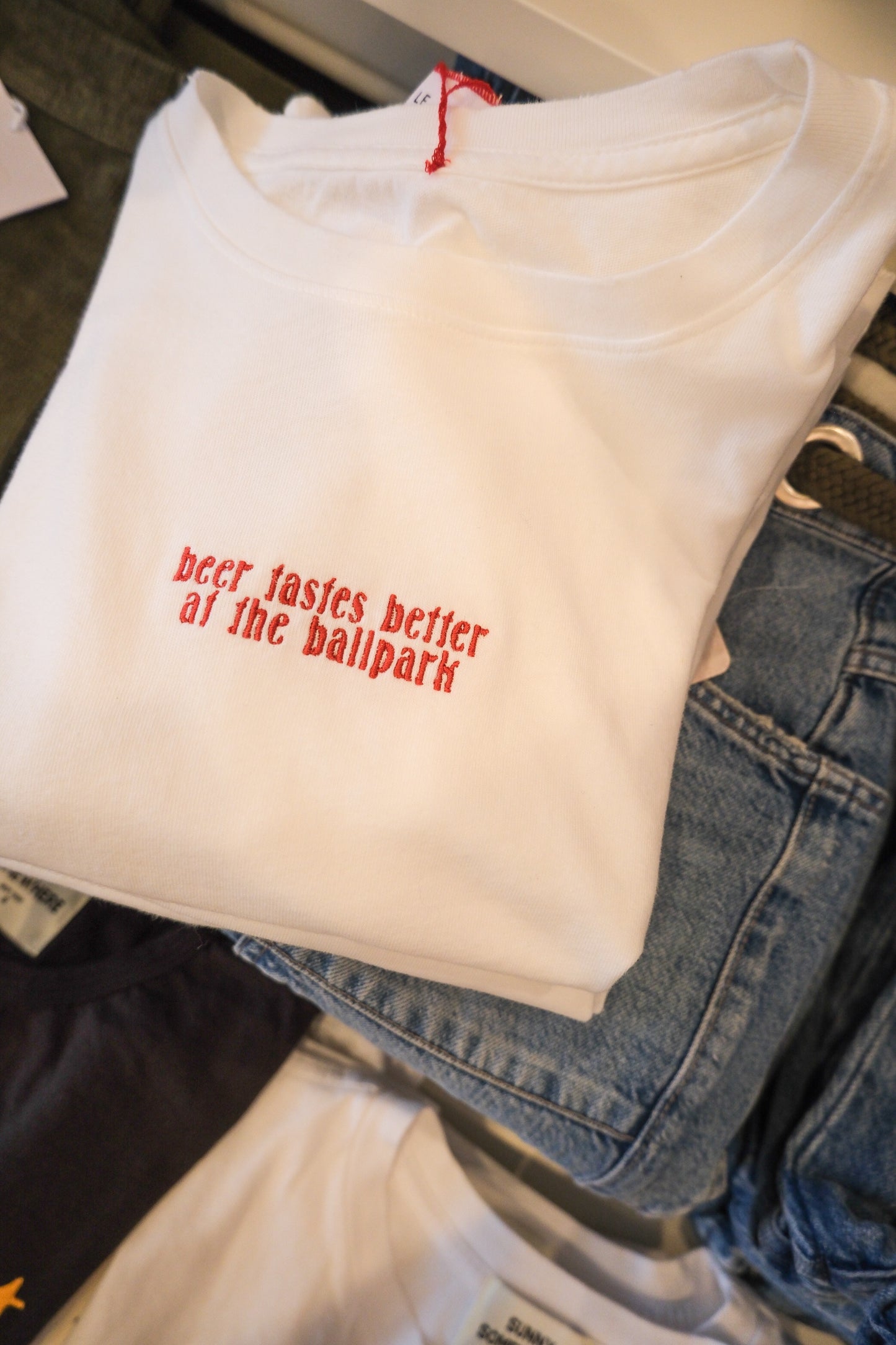 ballpark beers fille tee