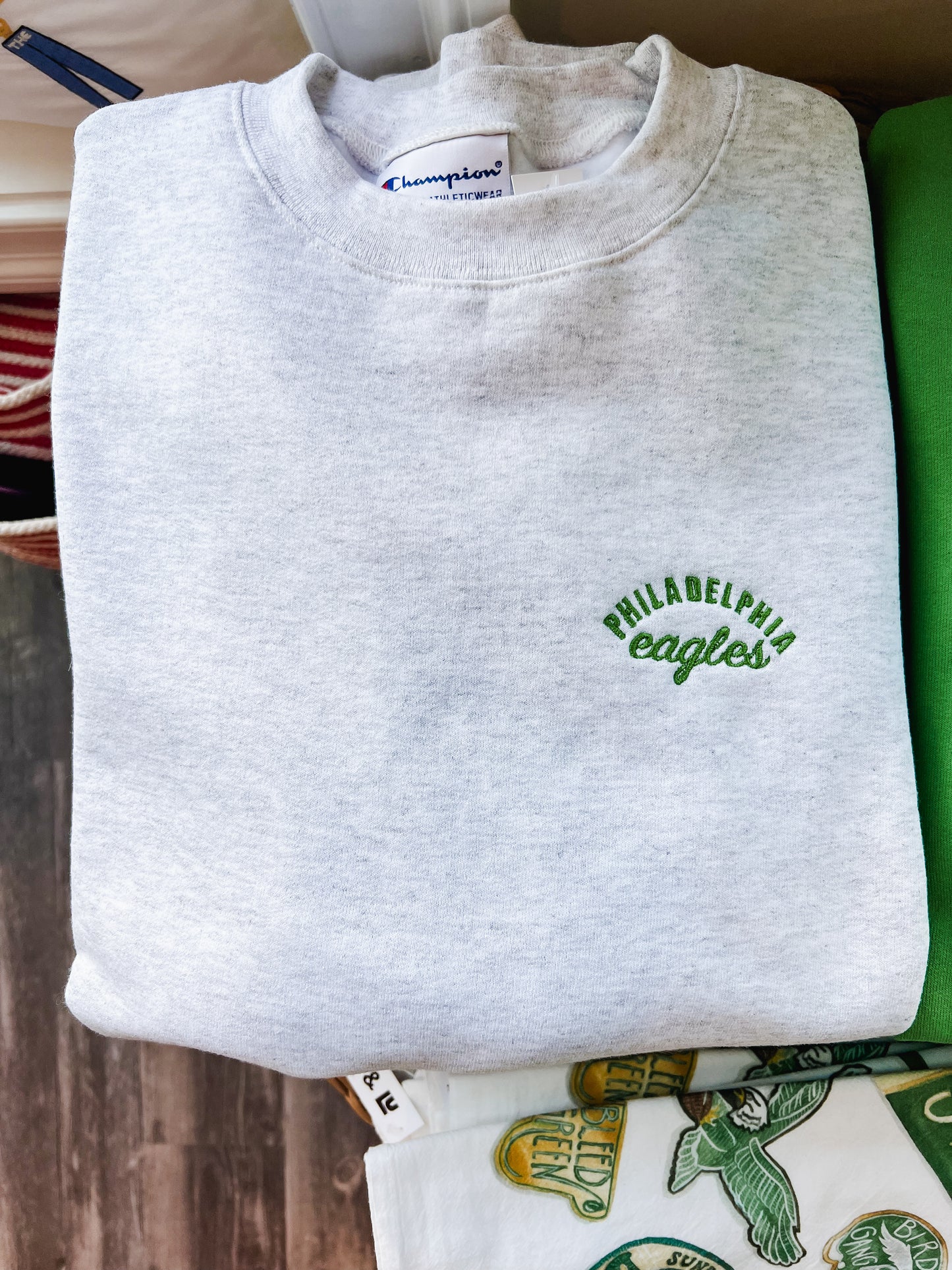 Phila Eagles Embroidered Sweatshirt