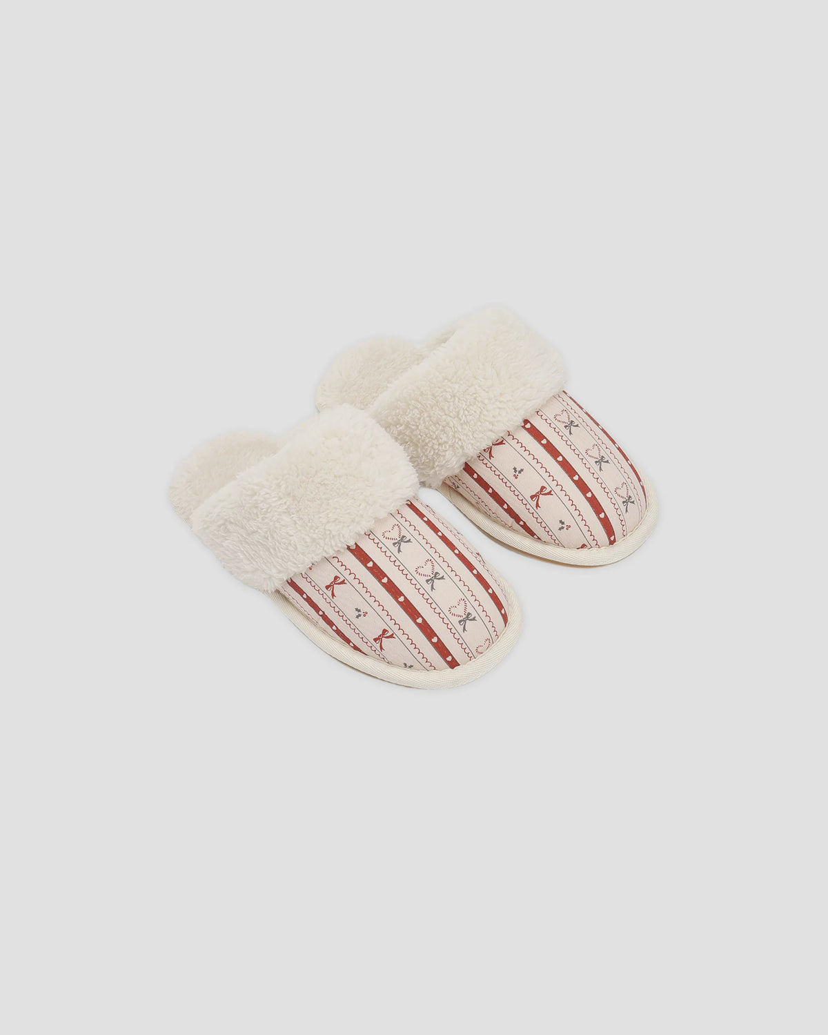 SLIPPERS CANDY CANE LANE