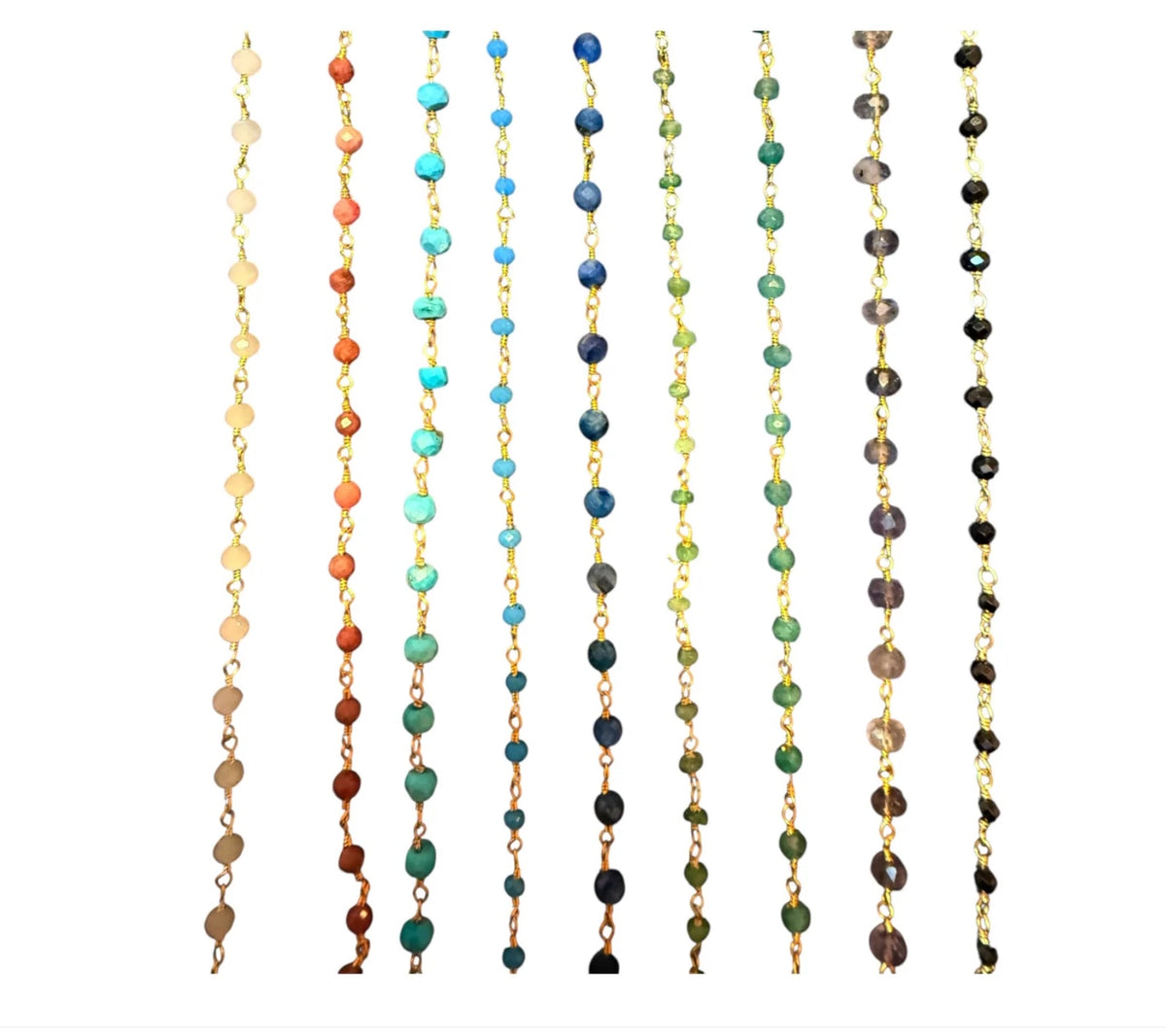 Gemstone Wire Wrap Charm Holder Necklace w/ Extender