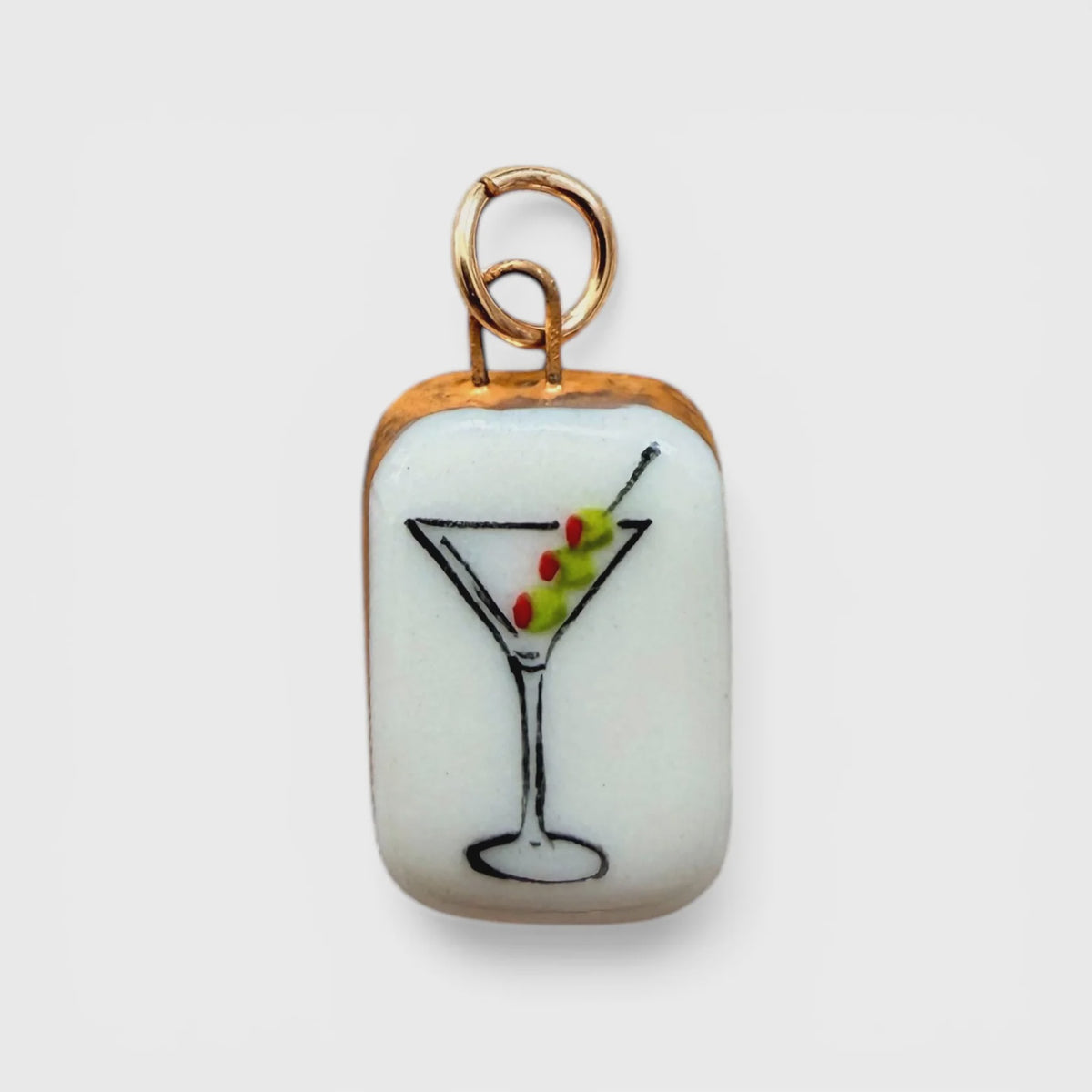 Martini Glass Charm