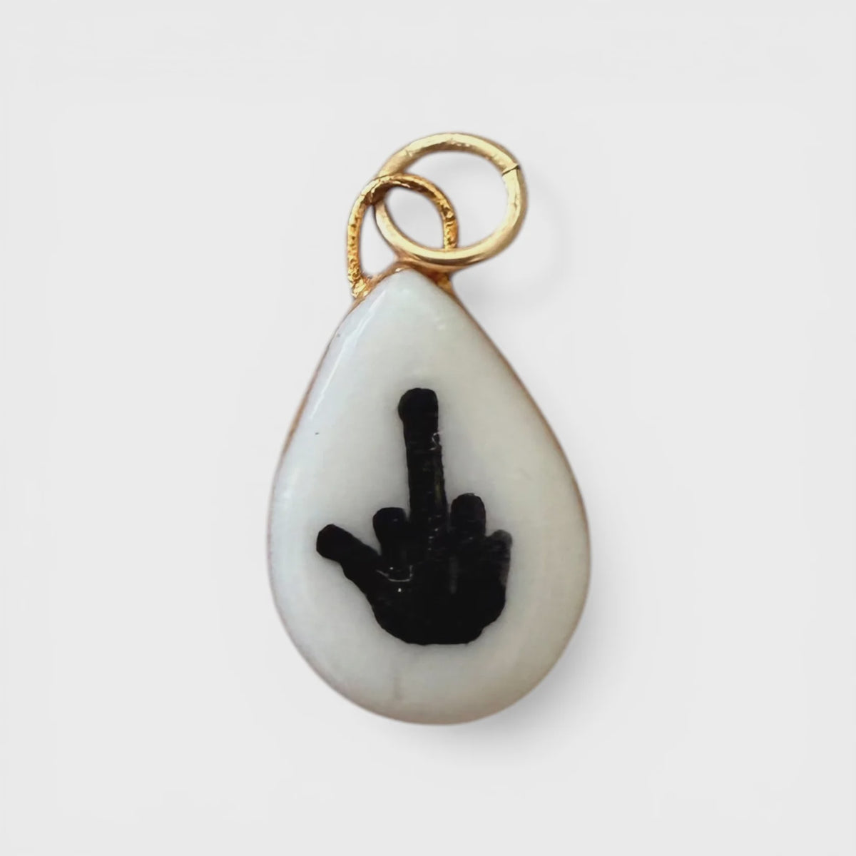 Middle Finger Charm
