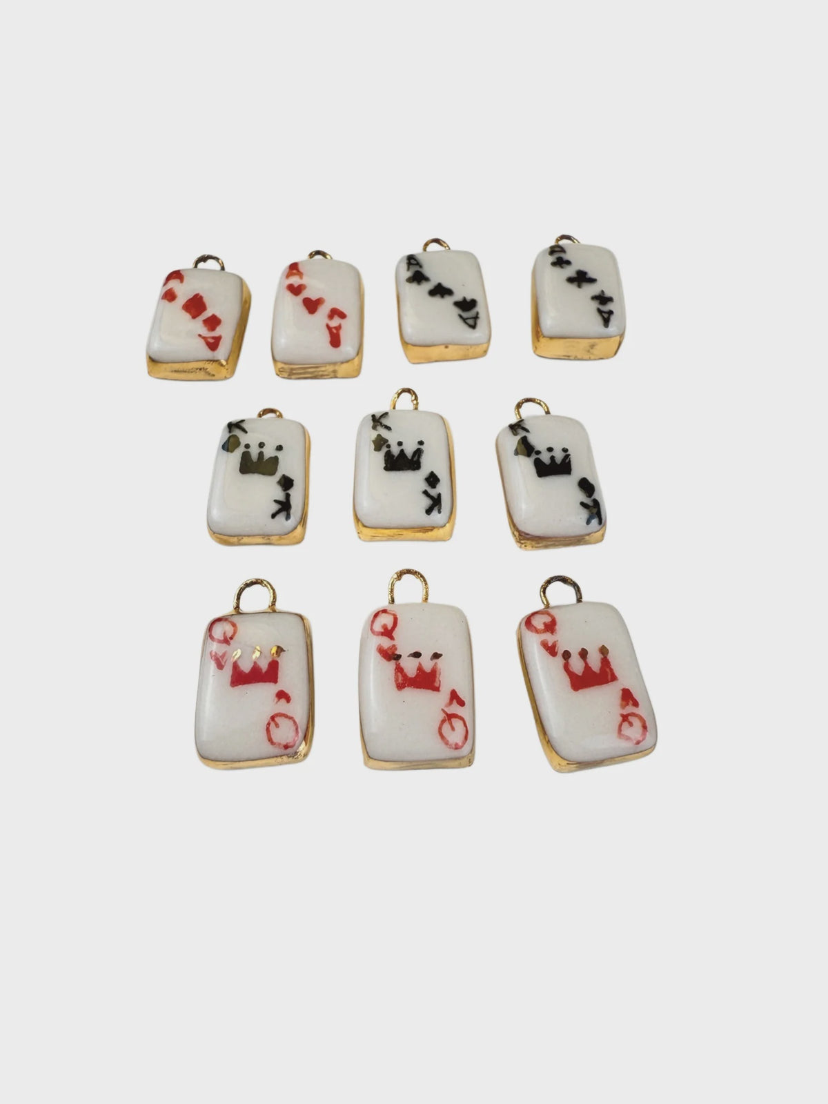 Playing Card Charm (Black Ace of Clubs)
