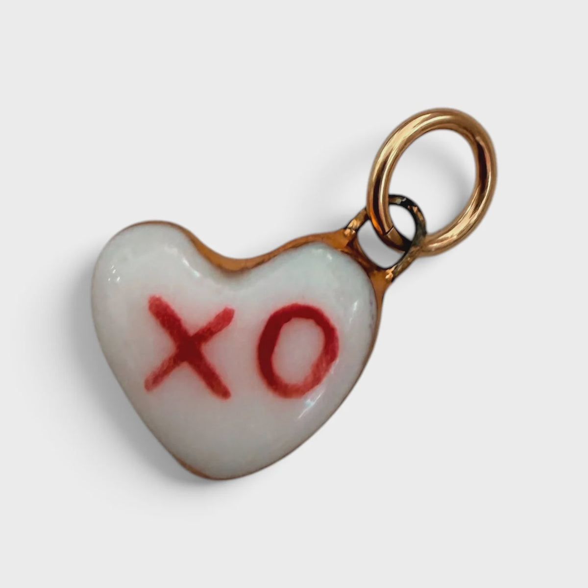 XO Heart Charm