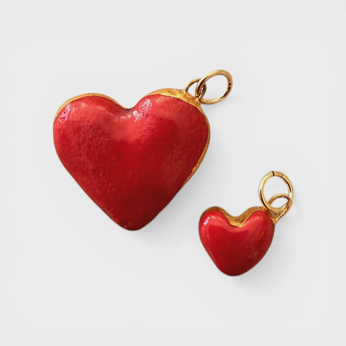 Heart Charm Small Red