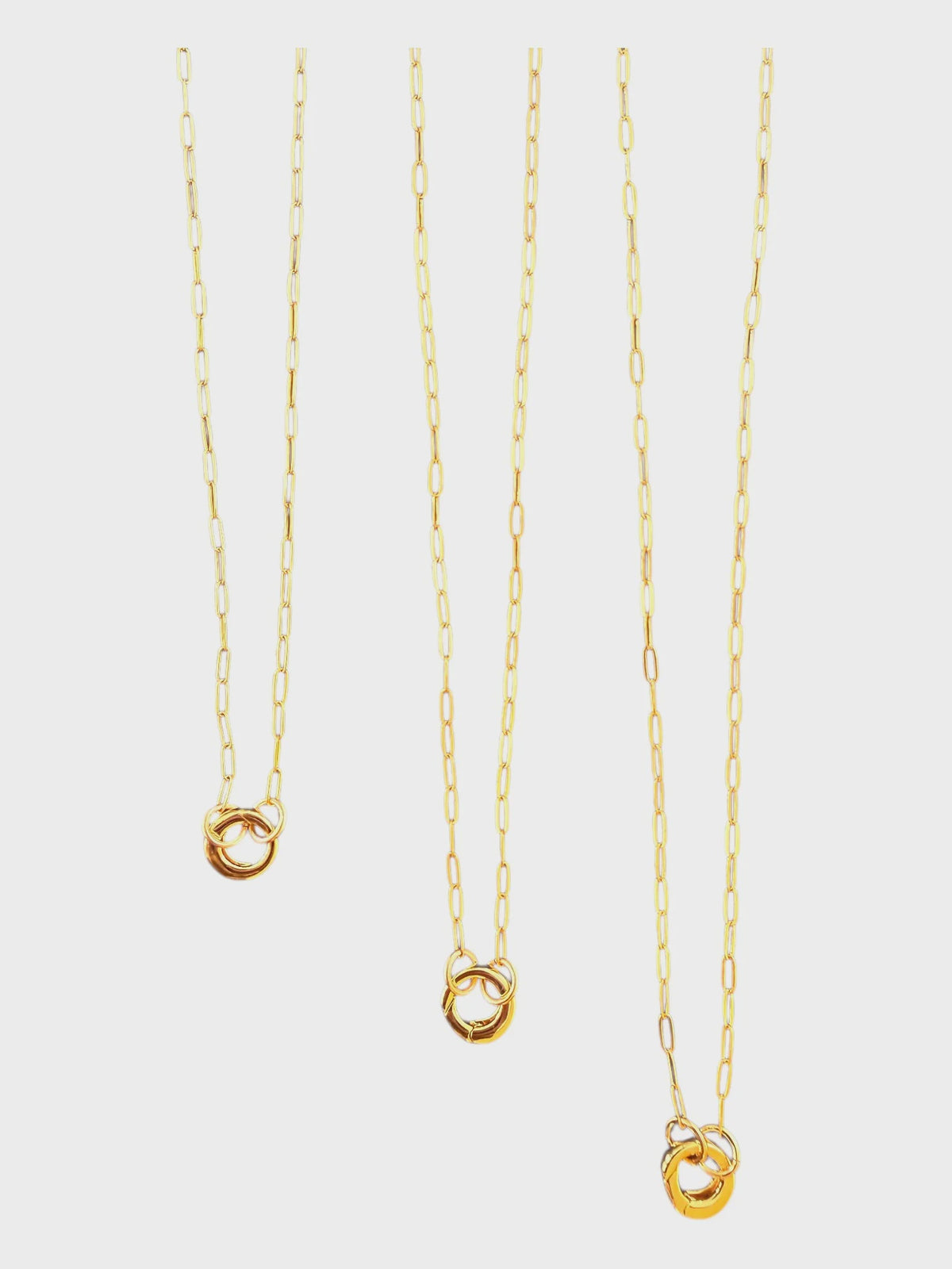 Paperclip Chain with Charm Holder