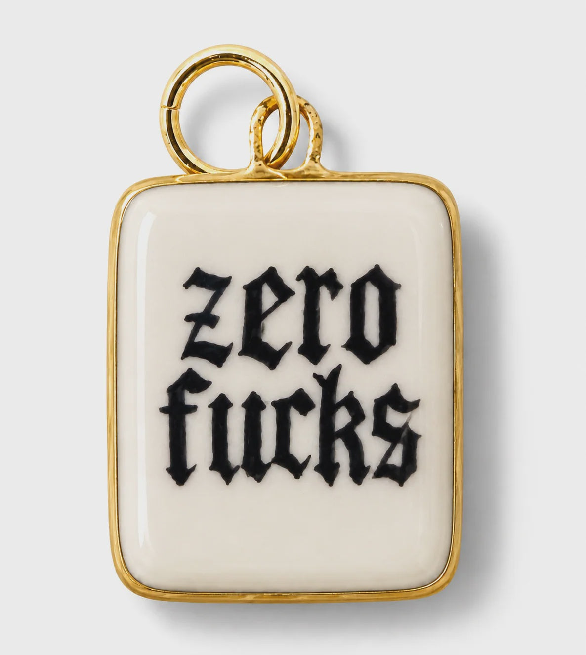 Zero Fucks- Old English Square (black)