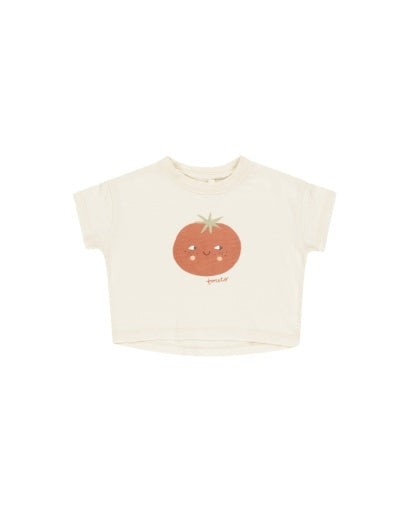 BOXY TEE || TOMATO