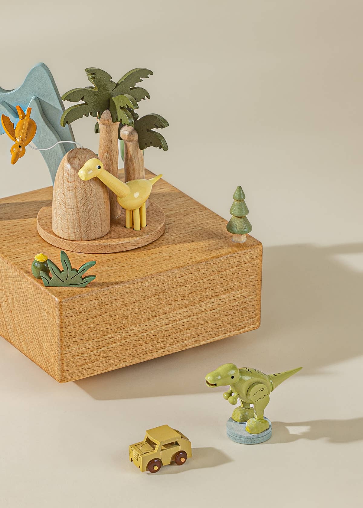 Wooden Music Box - DINOSAUR WORLD