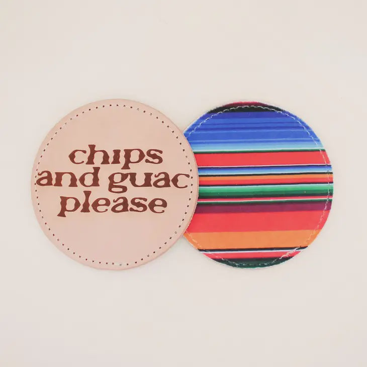 Spicy Leather Coaster Set