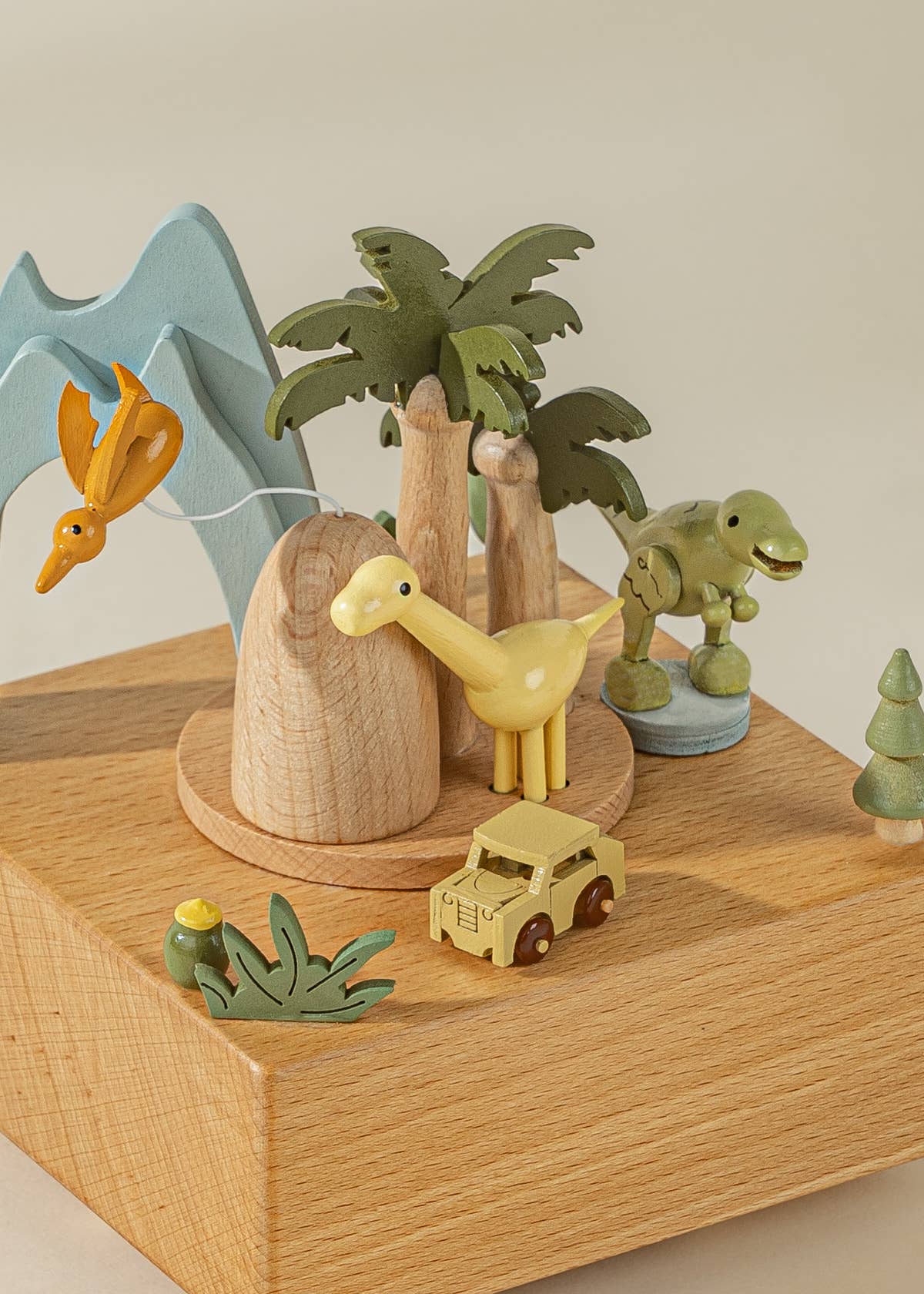 Wooden Music Box - DINOSAUR WORLD