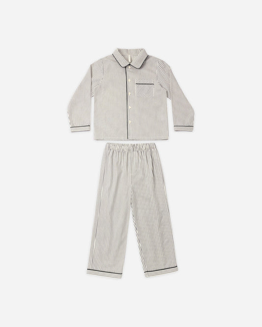 LONG SLEEVE PAJAMAS EVERGREEN STRIPE