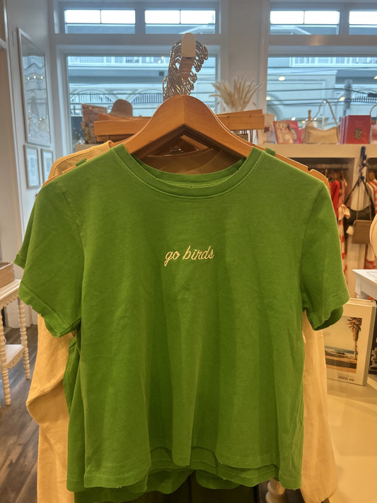 GO BIRDS DISTRESSED COLLAR GREEN