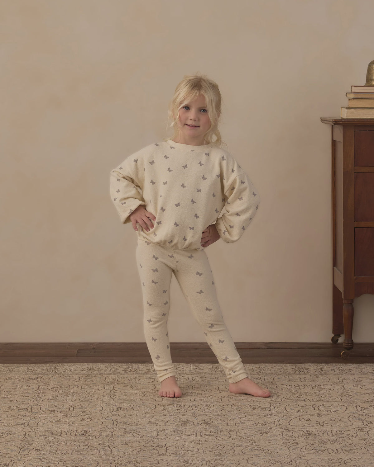 SPONGEY KNIT SET - BUTTERFLY DITSY