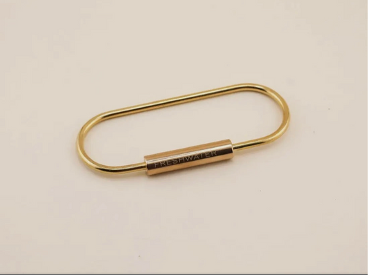 Brass Oval Key Ring