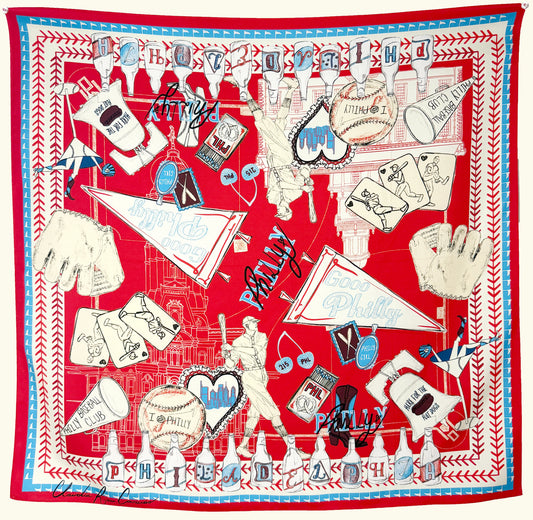 100% Silk Philly Scarves