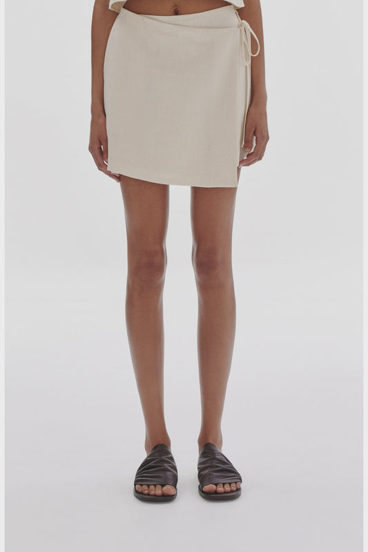 SIBYL LINEN WRAP SKIRT