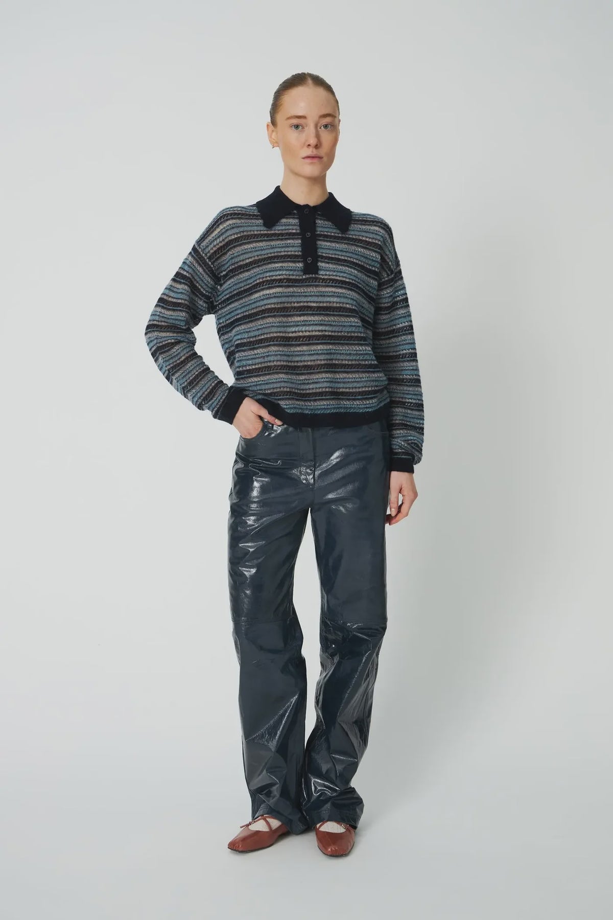 PATENT LEATHER PANT