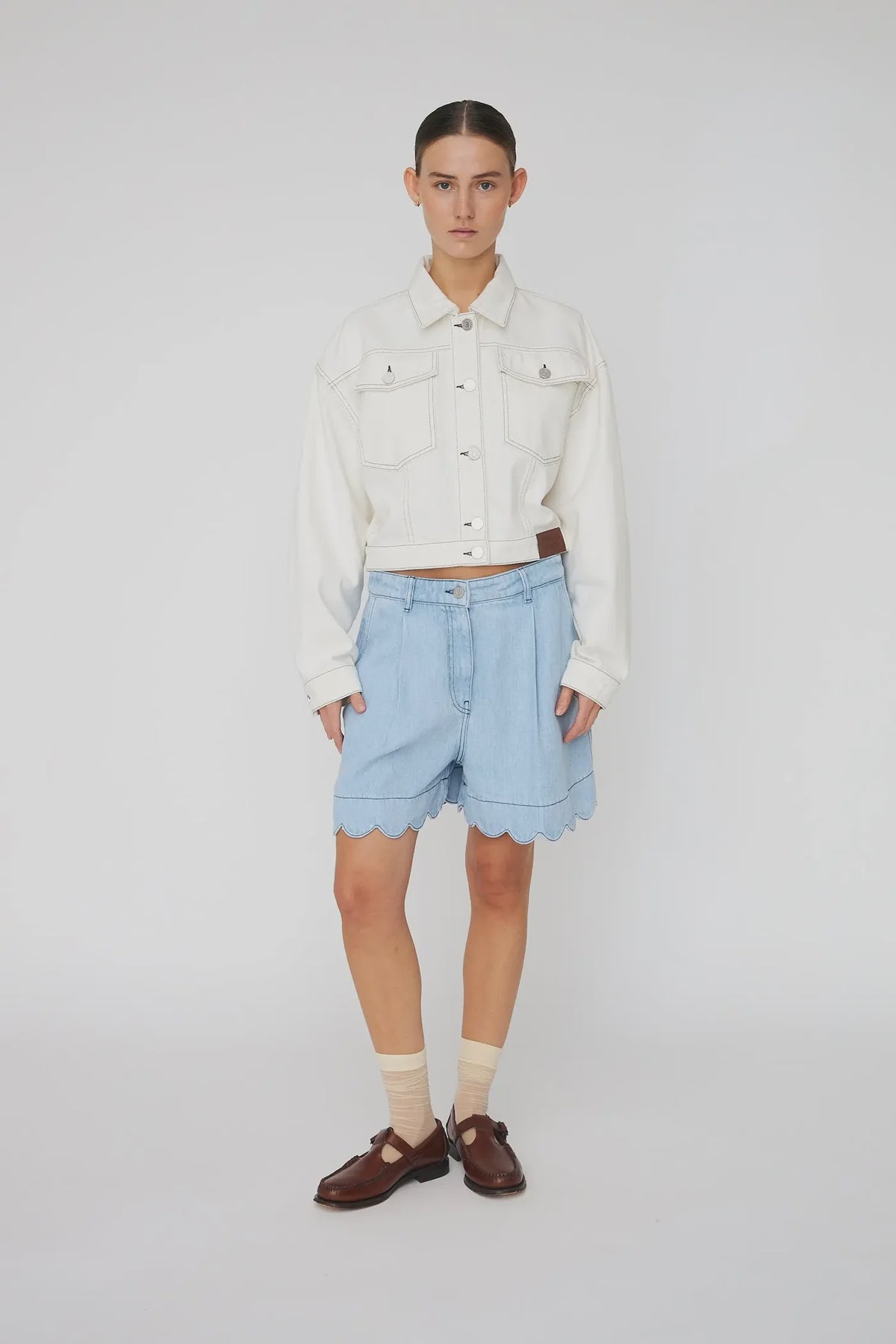 SOFT DENIM SHORTS