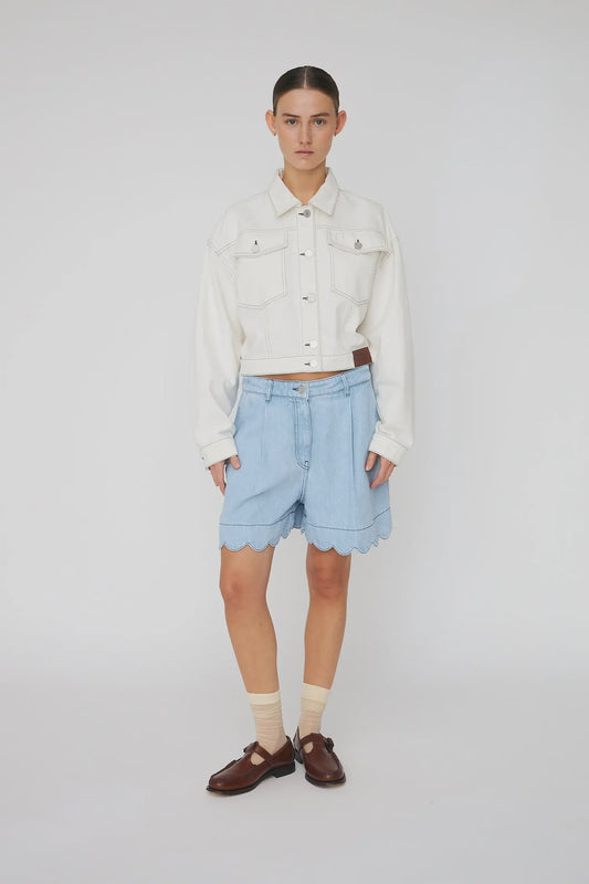 SOFT DENIM SHORTS