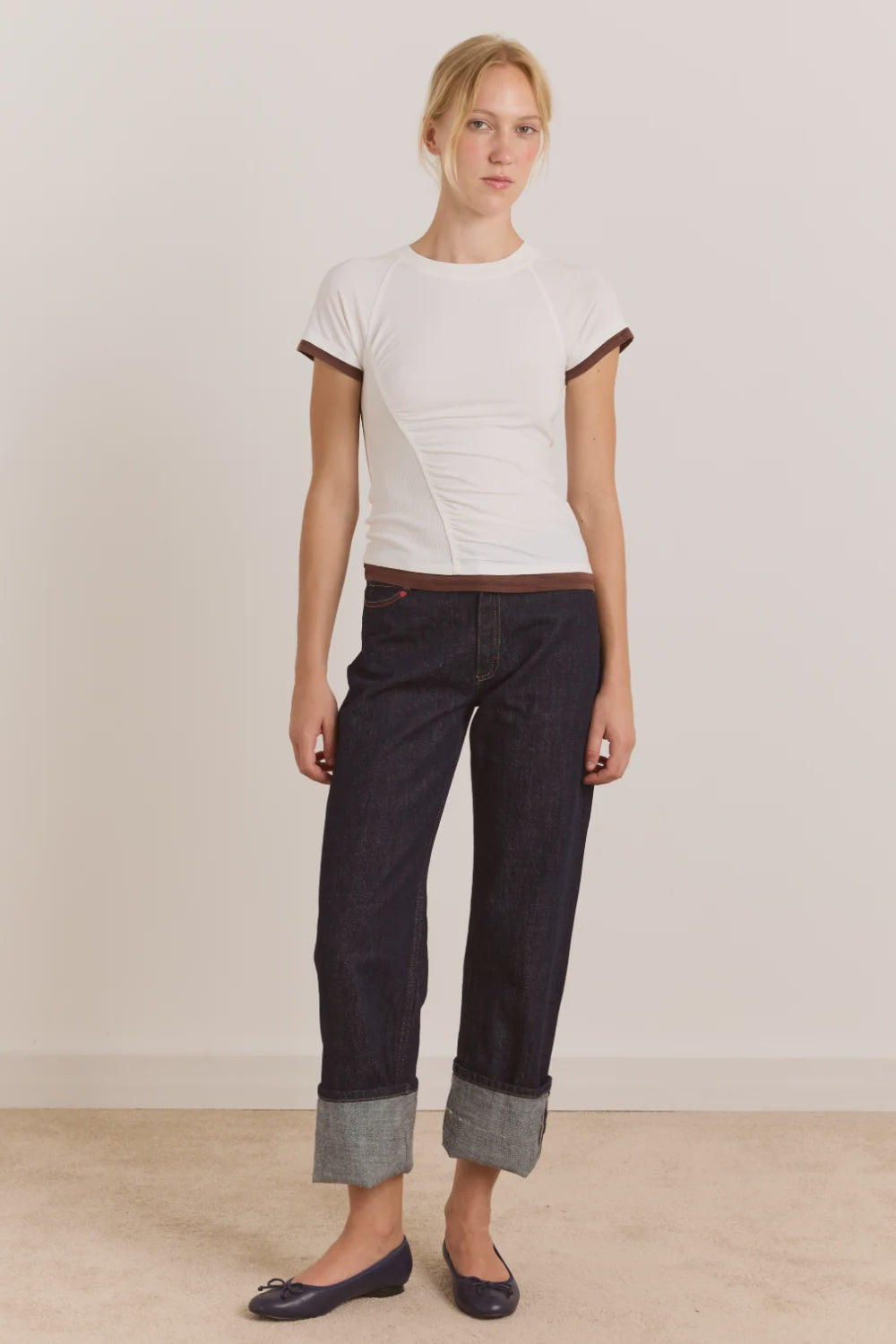 ALICIA SHORT SLEEVE TEE-WHITE
