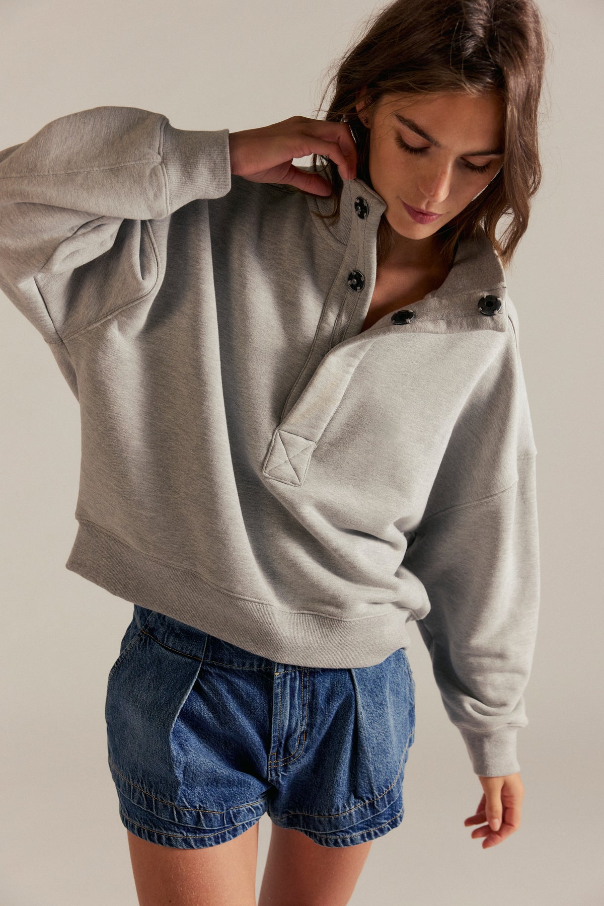 TIMELESS PULLOVER / HEATHER GREY