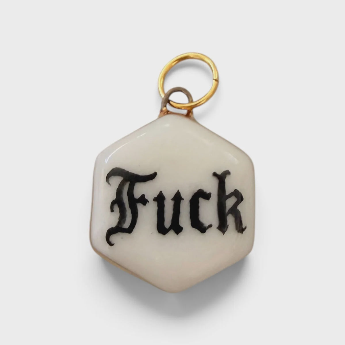 Fuck - Old English Hexagon (black)