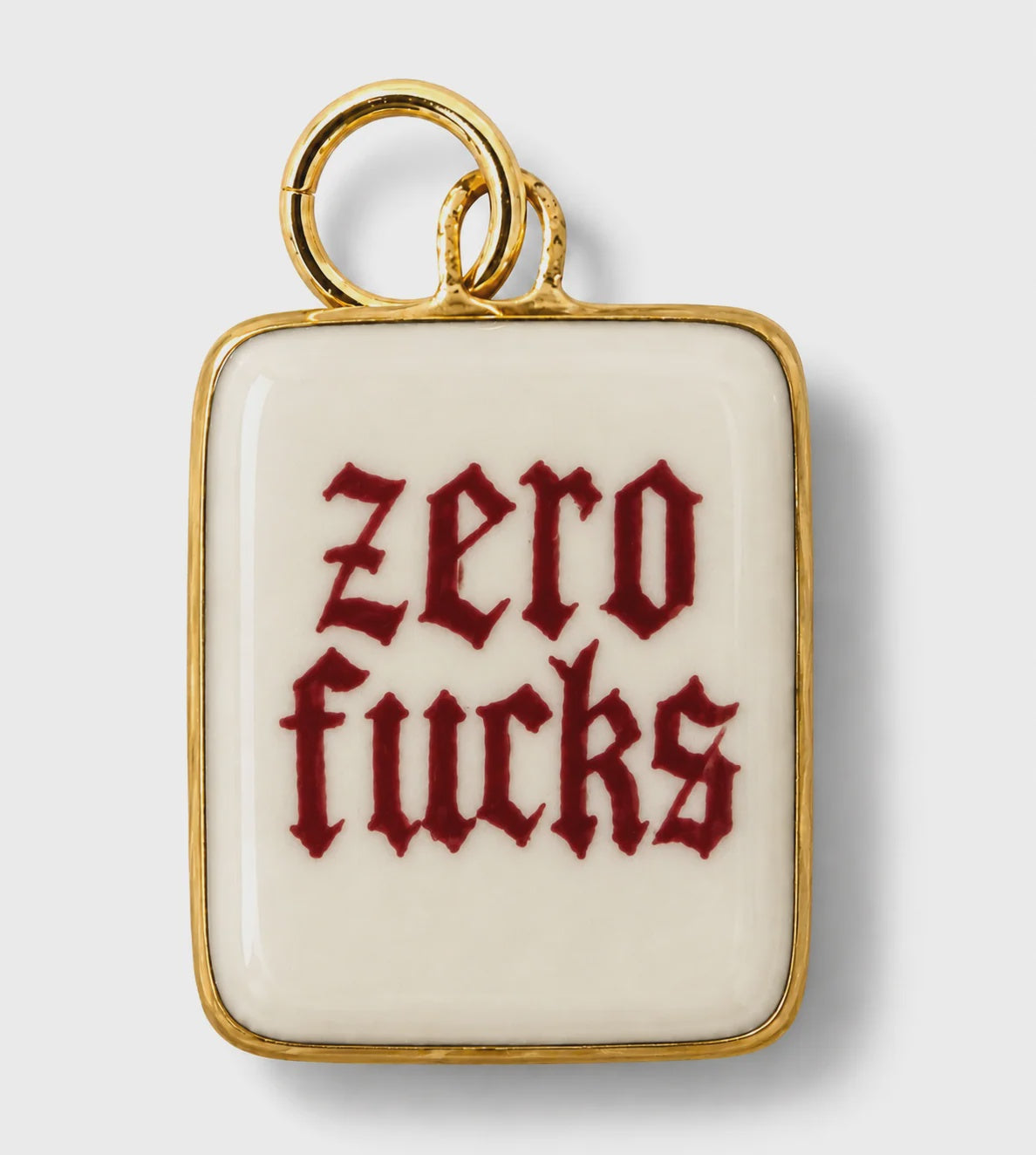 Zero Fucks - Old English Square (red)