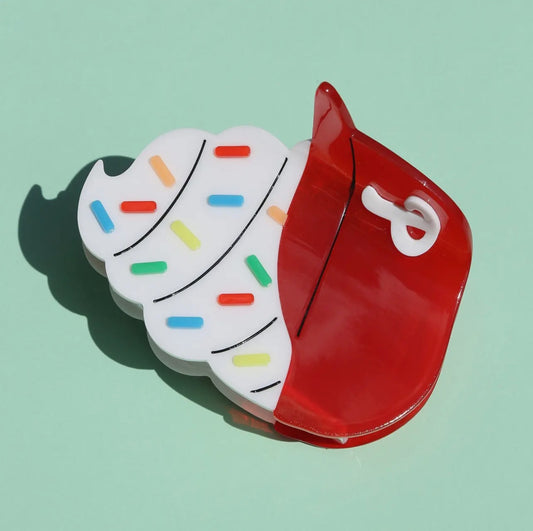 Ice cream helmet hair claw