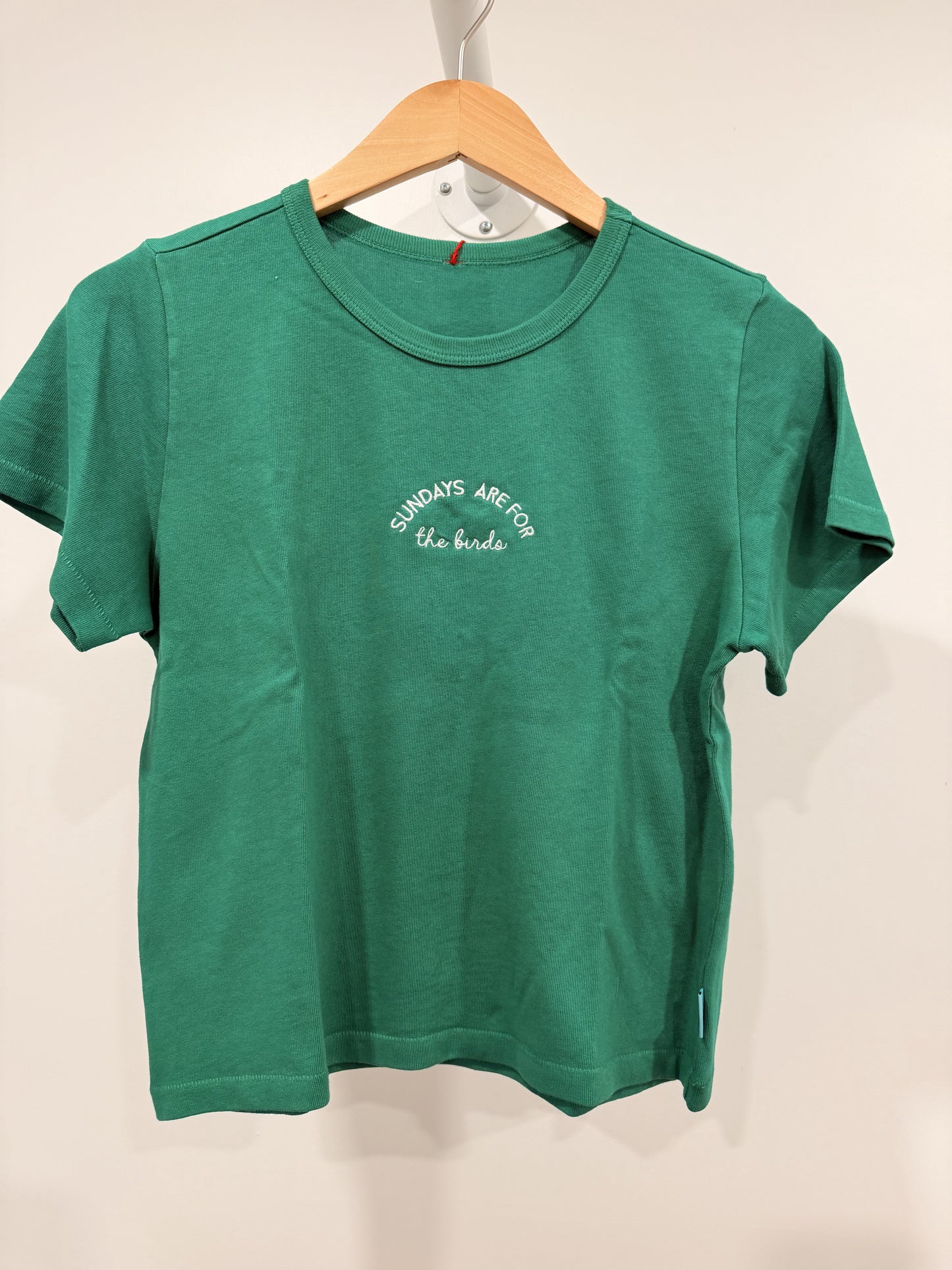 SUNDAY BIRDS TEE- KELLY GREEN