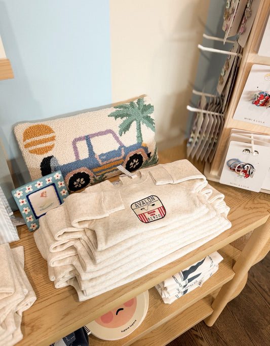 Avalon Beach Tag Kids Crewneck