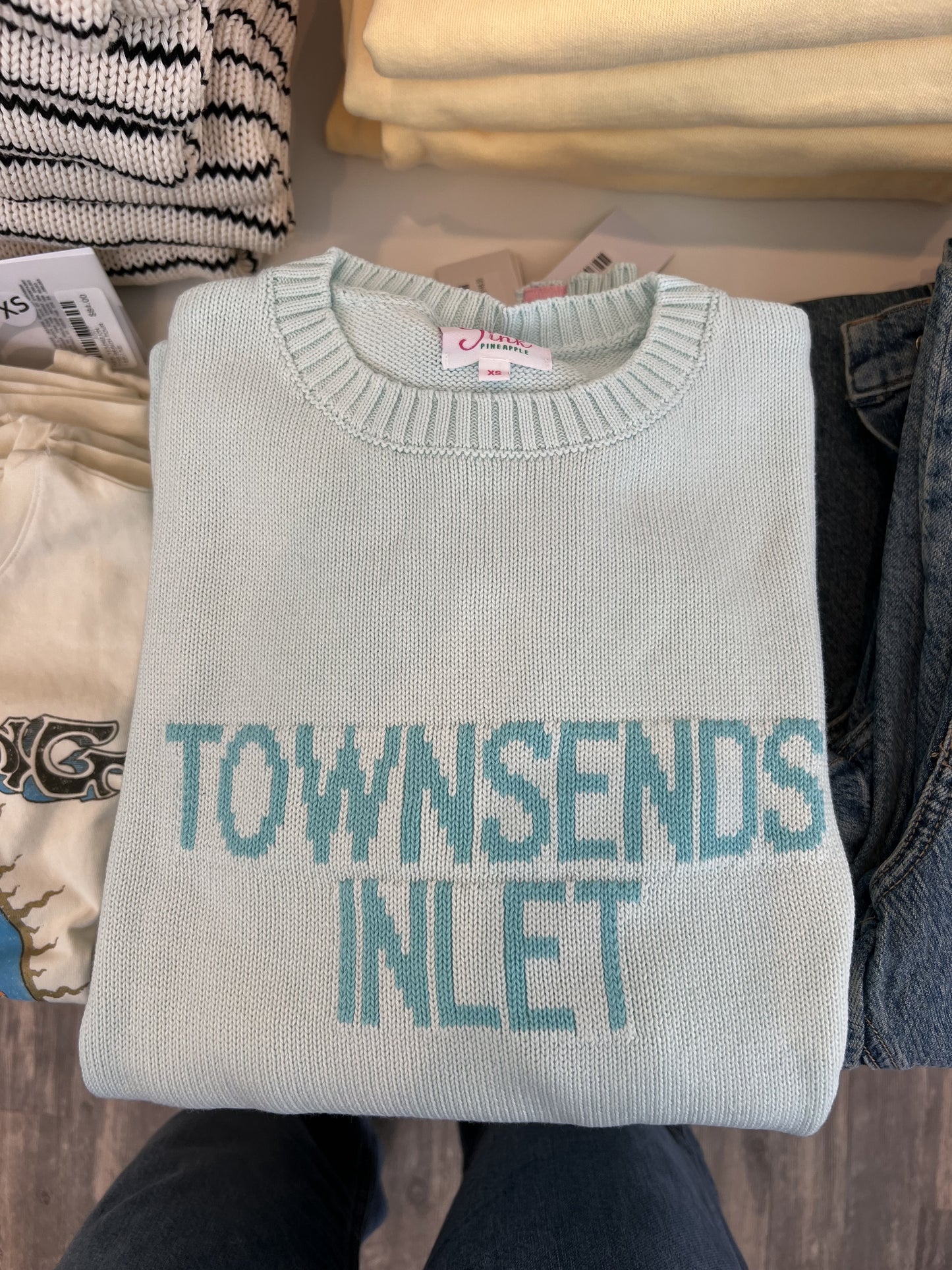 TOWNSENDS INLET SWEATER - AQUA