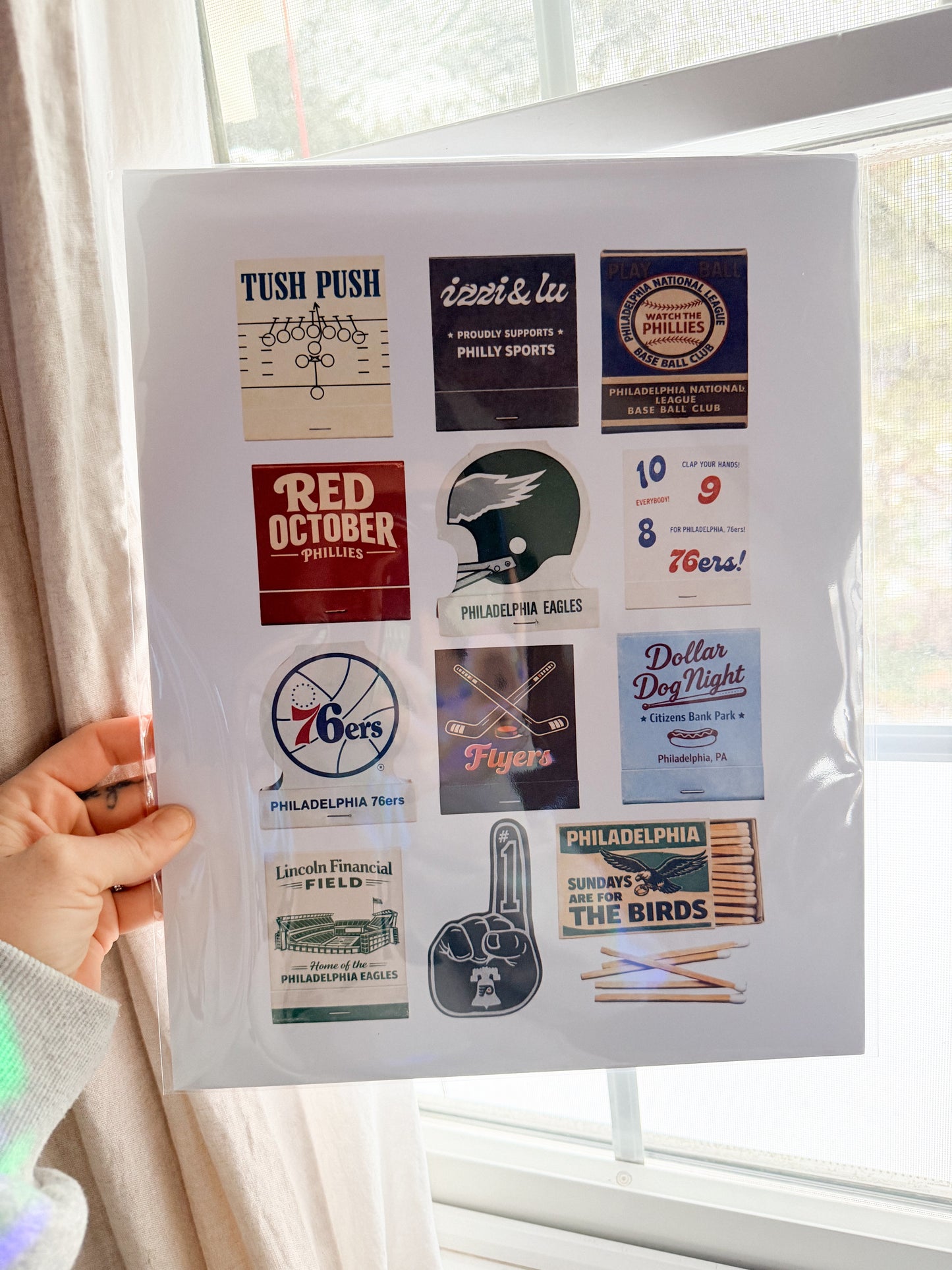 Philly Sports Matchbook print 11x14