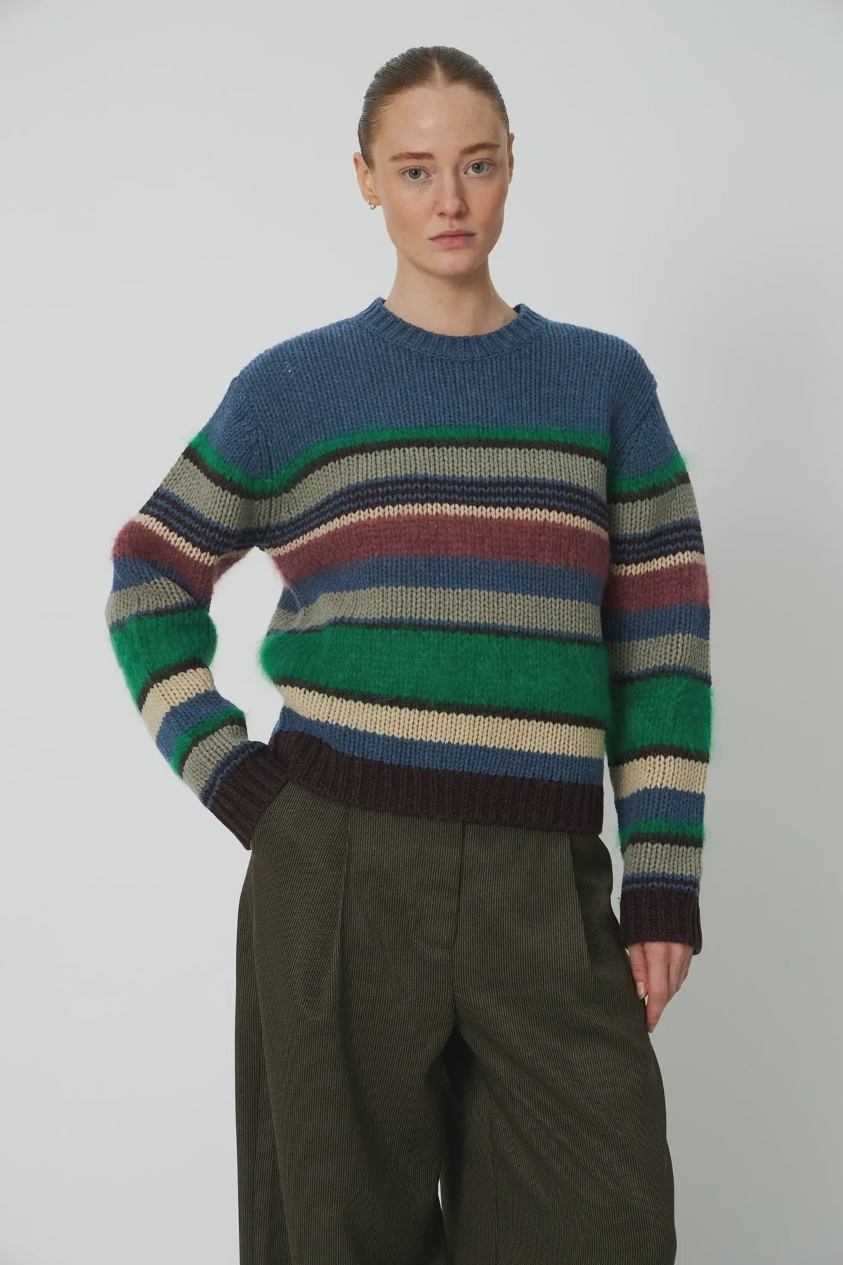 MULTI STRIPED SWEATER