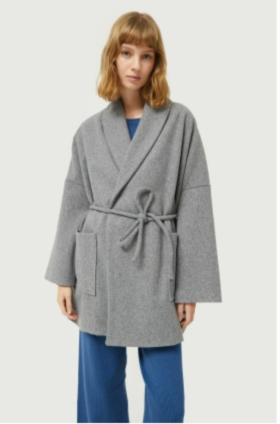 GREY LONG COAT