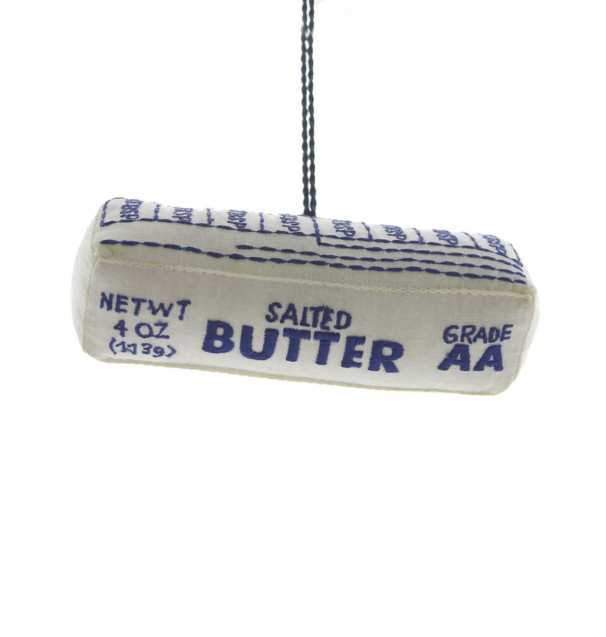 STITCHED BUTTER ORNAMENT