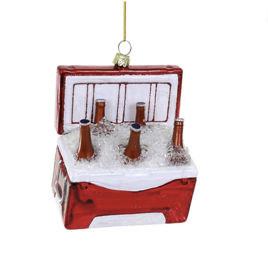 COOLER OF BEER ORNAMENT