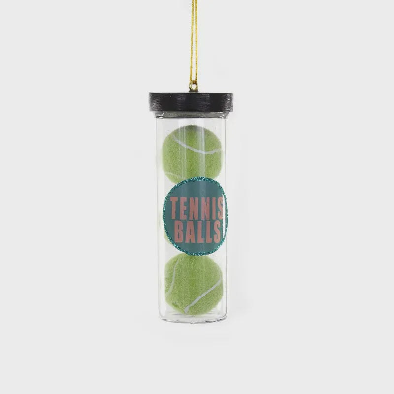 CANISTER OF TENNIS BALLS ORNAMENT