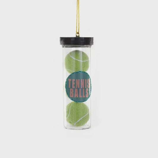 CANISTER OF TENNIS BALLS ORNAMENT