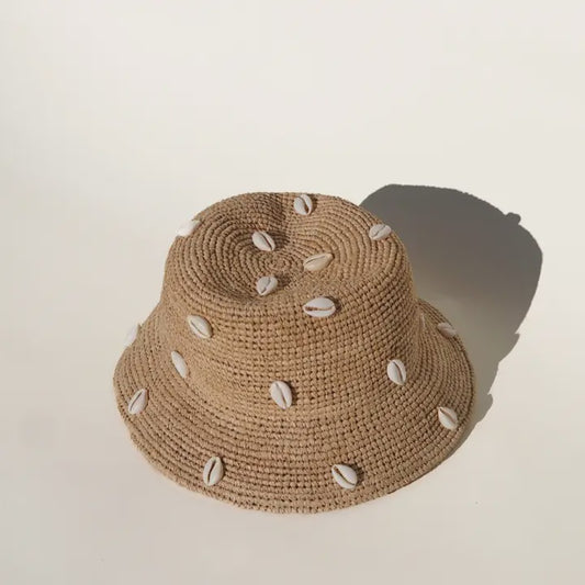 kids Puka Dot- raffia Hat